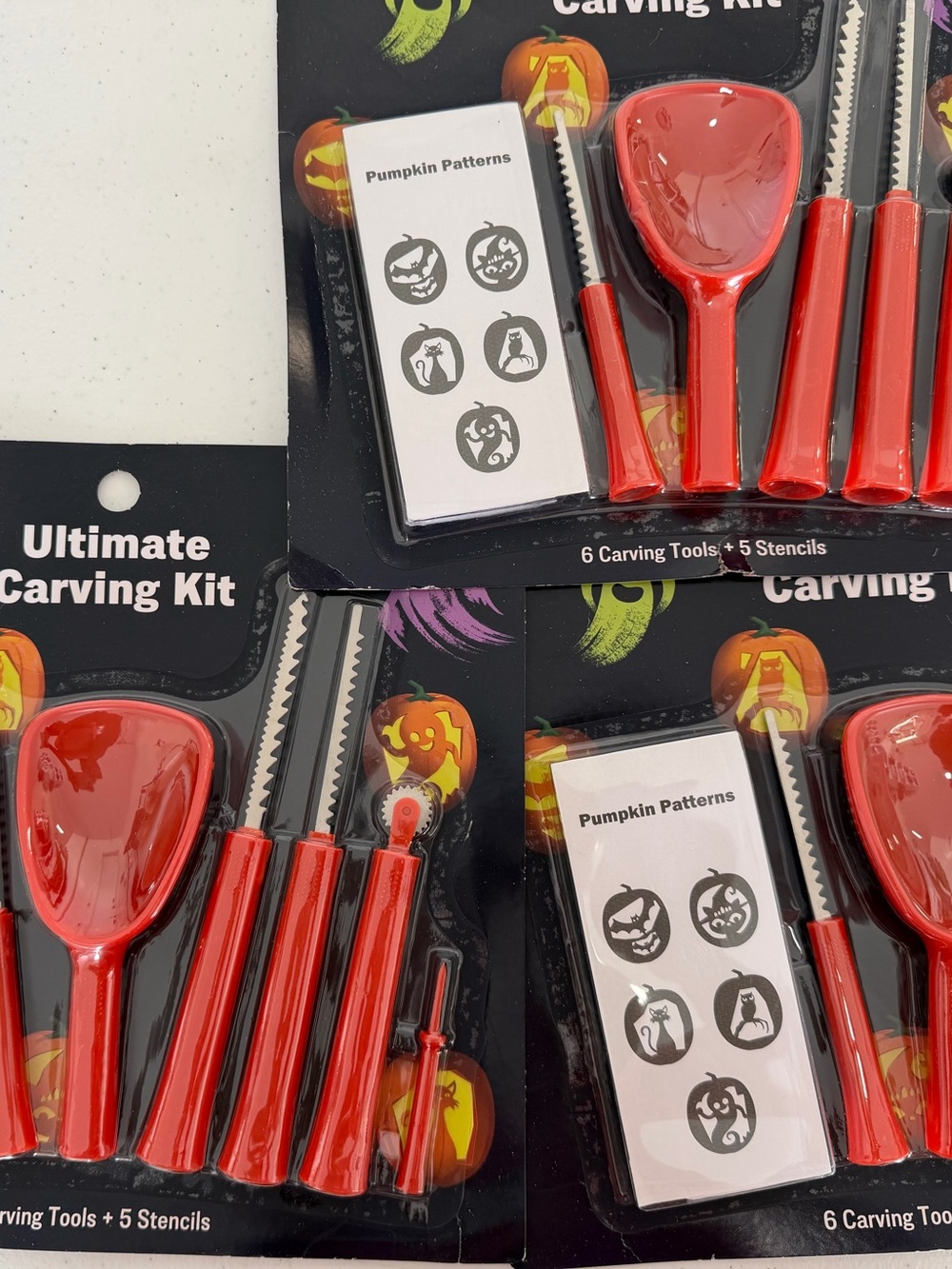 New lot of 3 Pumpkin Carving Tool Set - Ultimate Carving Kit